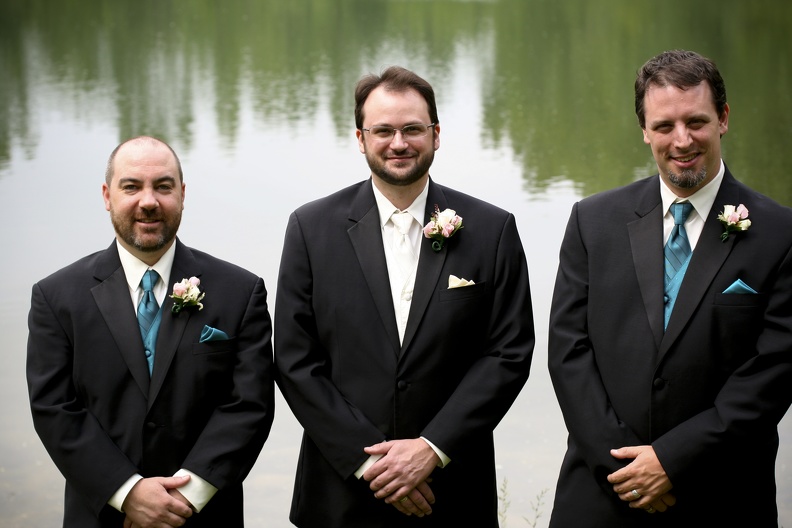 Ken and his groomsmen before the ceremony
